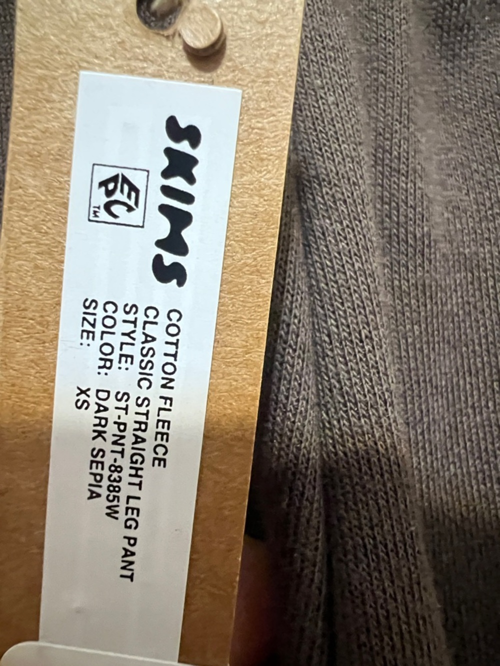 SKIMS sweat pants/ lounge cotton fleece. - Picture 5 of 8